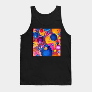 Abstract oil and water mix background Tank Top